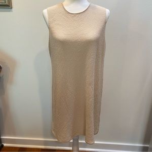 Eileen Fisher cream casual dress, size M